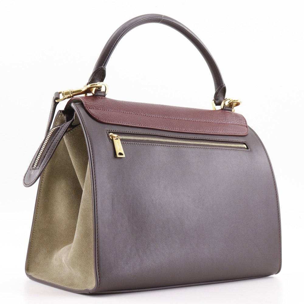 Calfskin, Gray Wayshoulder Trapeze Women Suede Brown Shoulder Bag