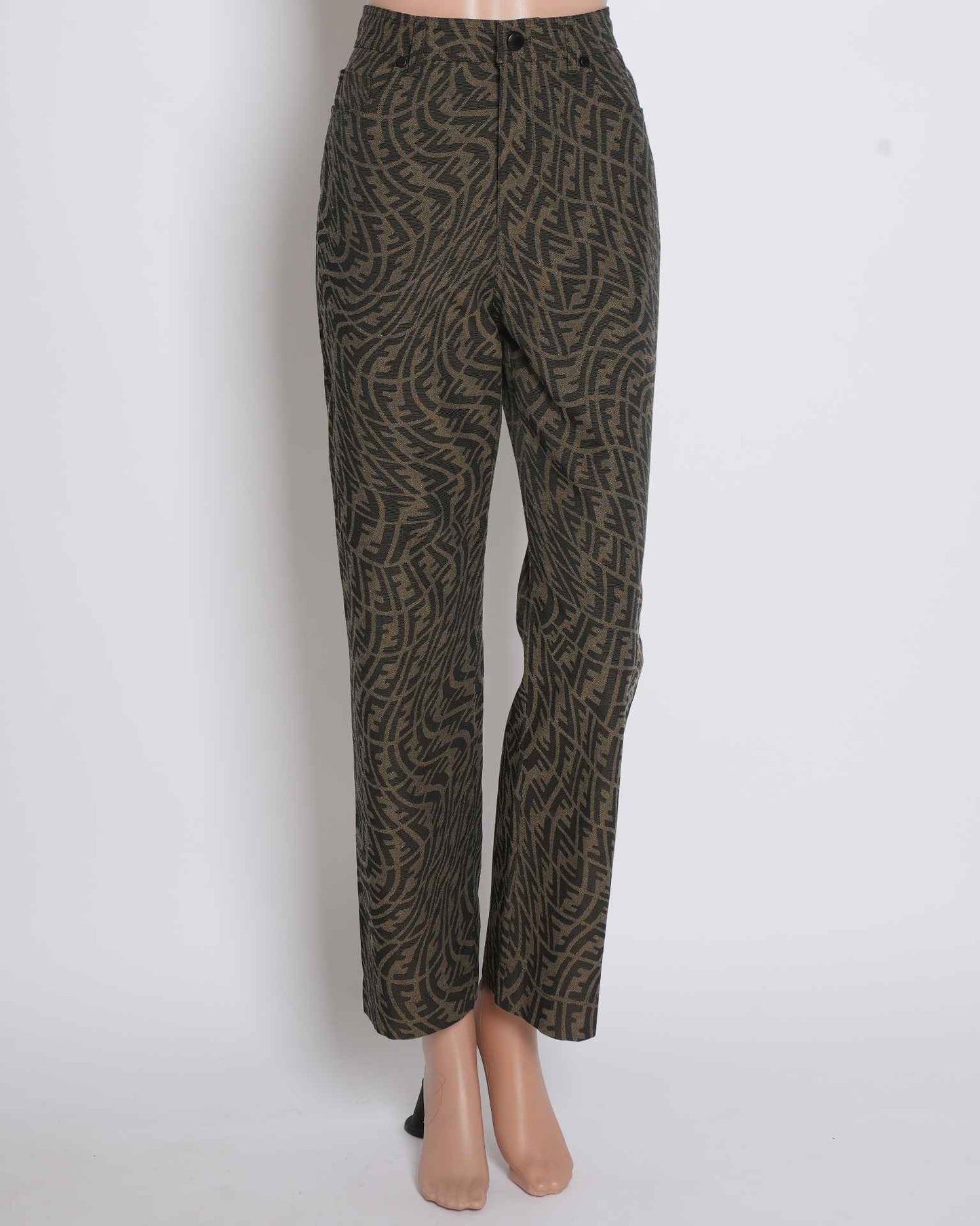 Fendi Handbag Women's Straight Fit Pants Monogram