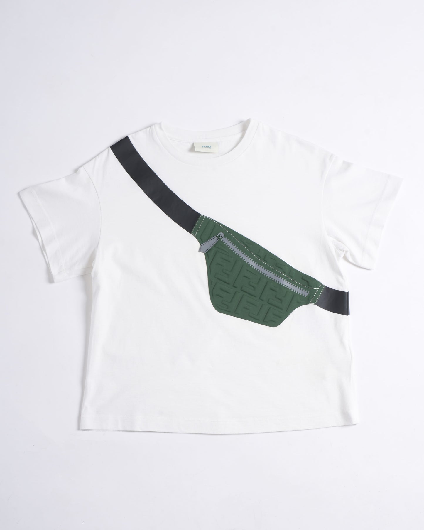 Fendi Handbag Kids T-shirt In Boys White