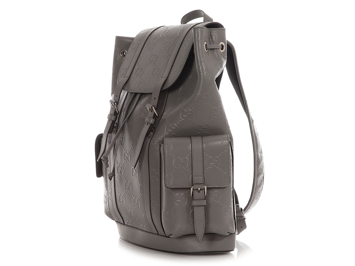 Gucci Gray Jumbo Backpack Medium