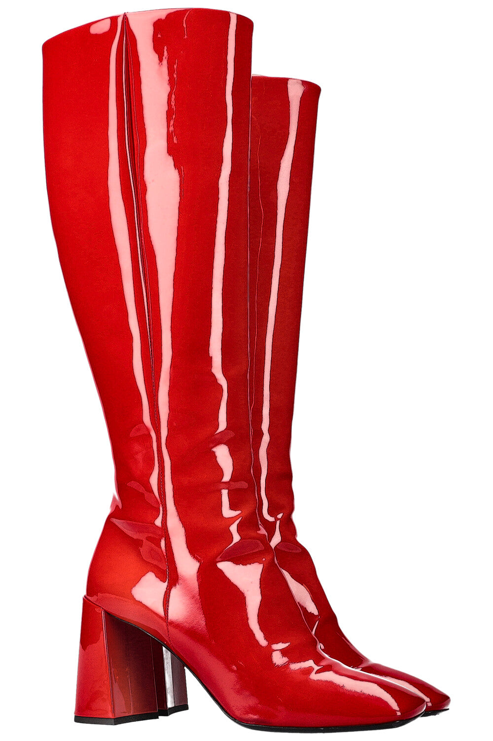 Prada Boots Patent Red Shoes