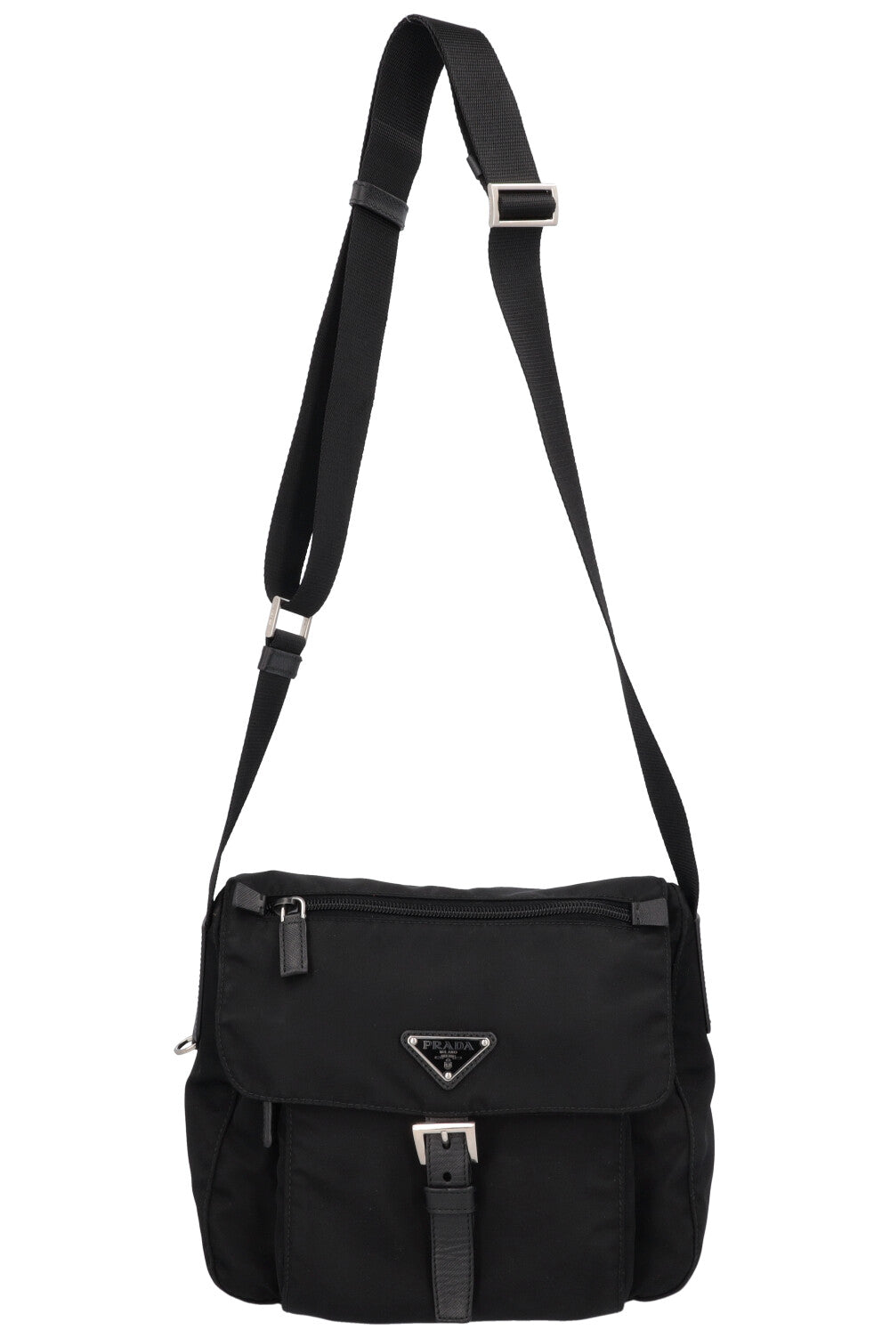 Prada Crossbody Bag Messenger Bag Nylon Black