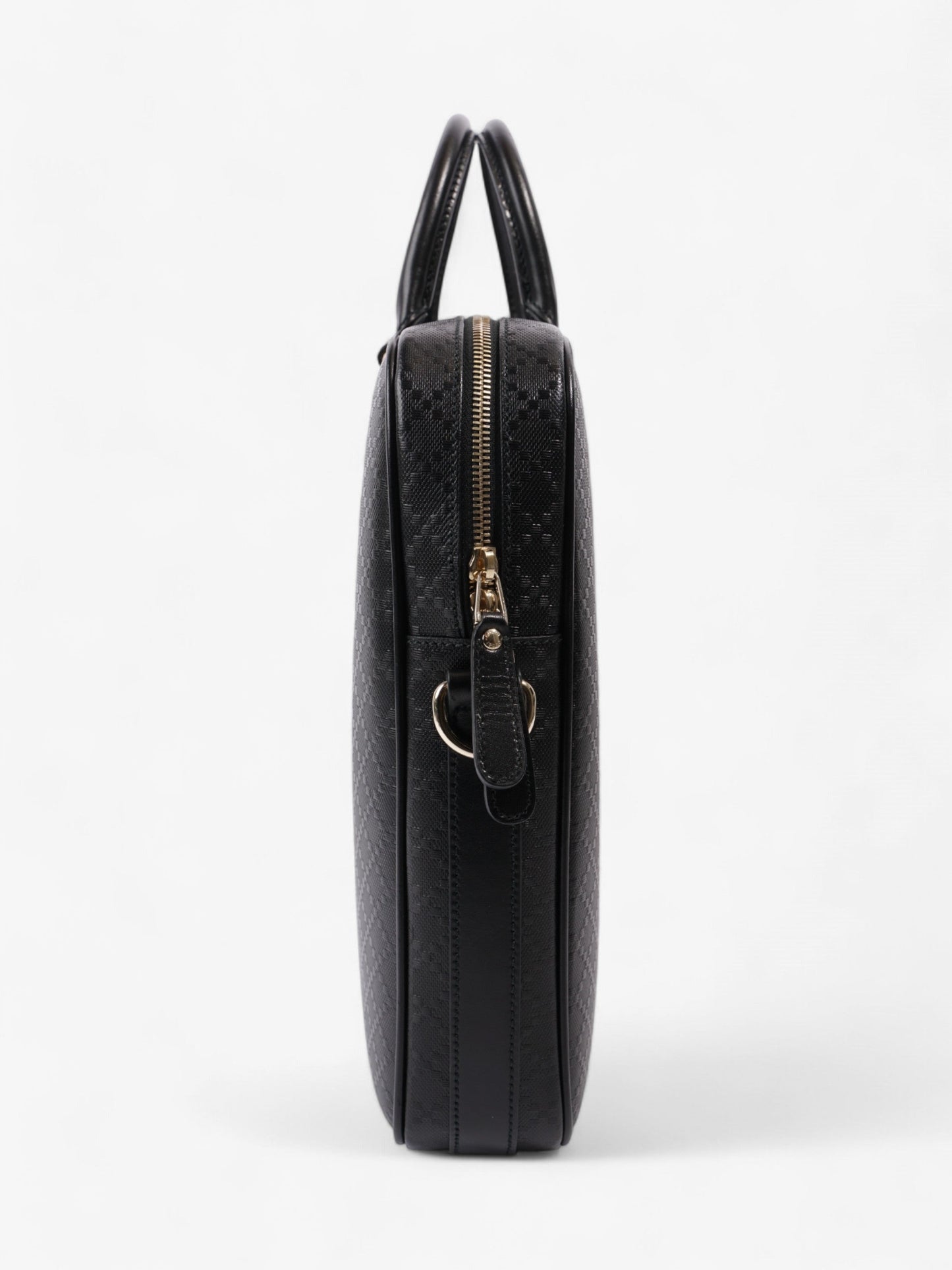 Gucci Briefcase Travel Bag Canvas Black