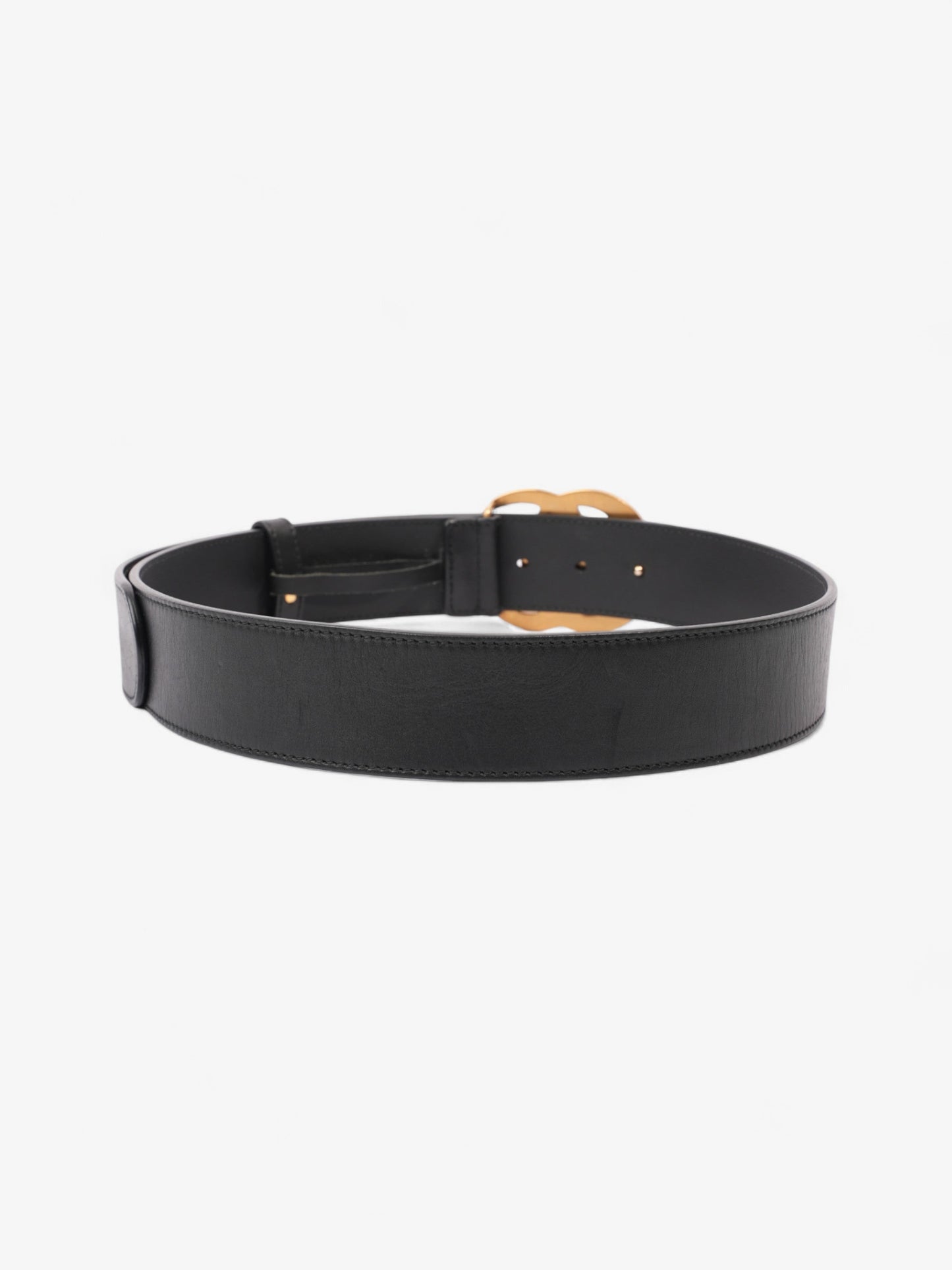 Gucci Marmont Re Edition Wide Belt Handbag Leather Black Accessory 80Cm 32