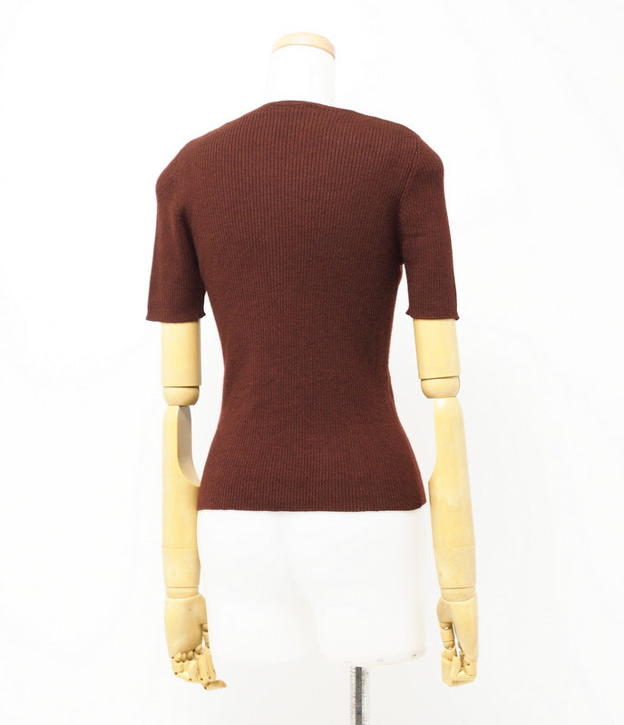 Chanel knit cashmere Bordeaux type 40 Brown Handbag