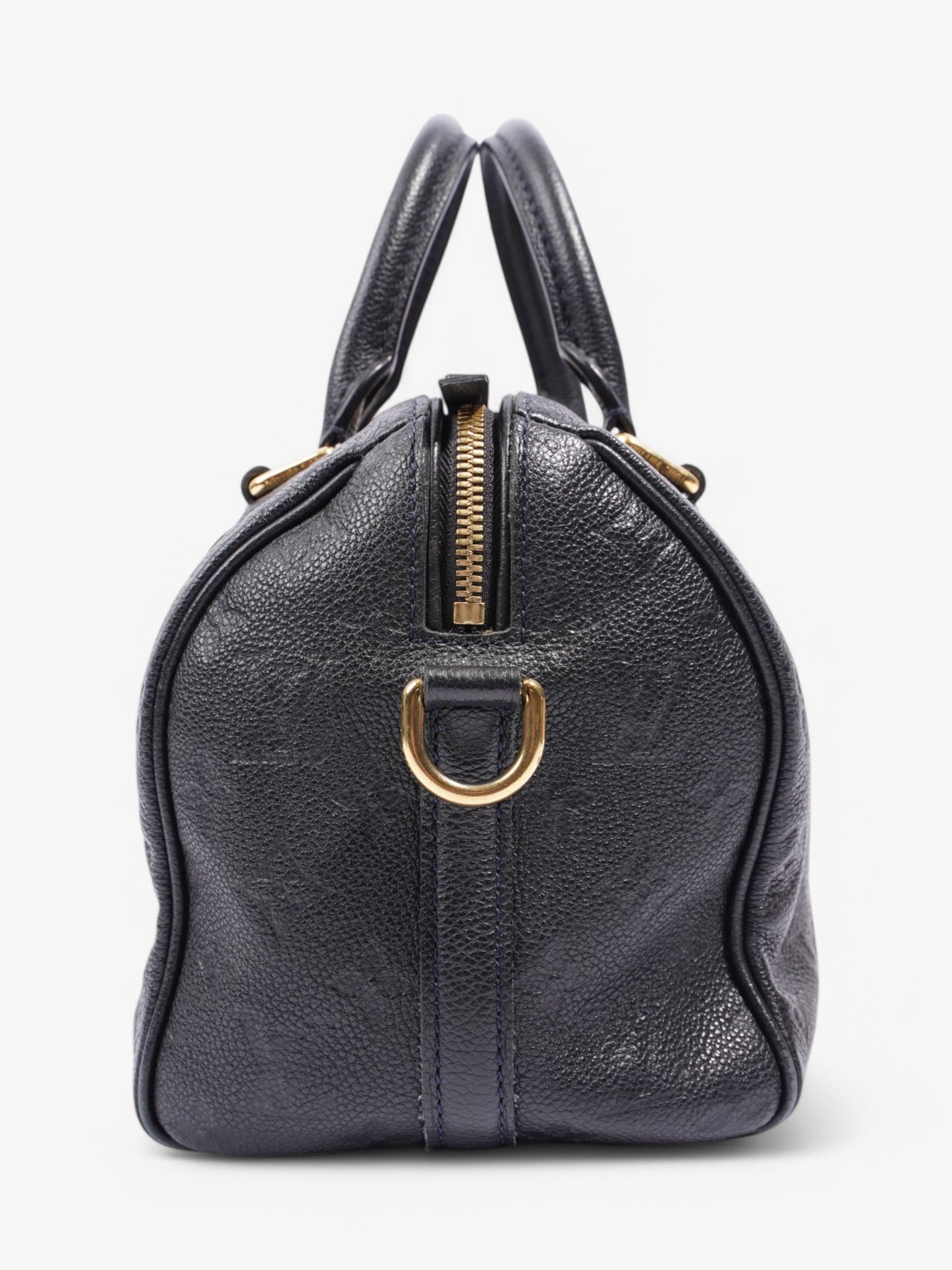 Louis Vuitton Speedy Bandouliere 25 Black Leather Empreinte Handbag