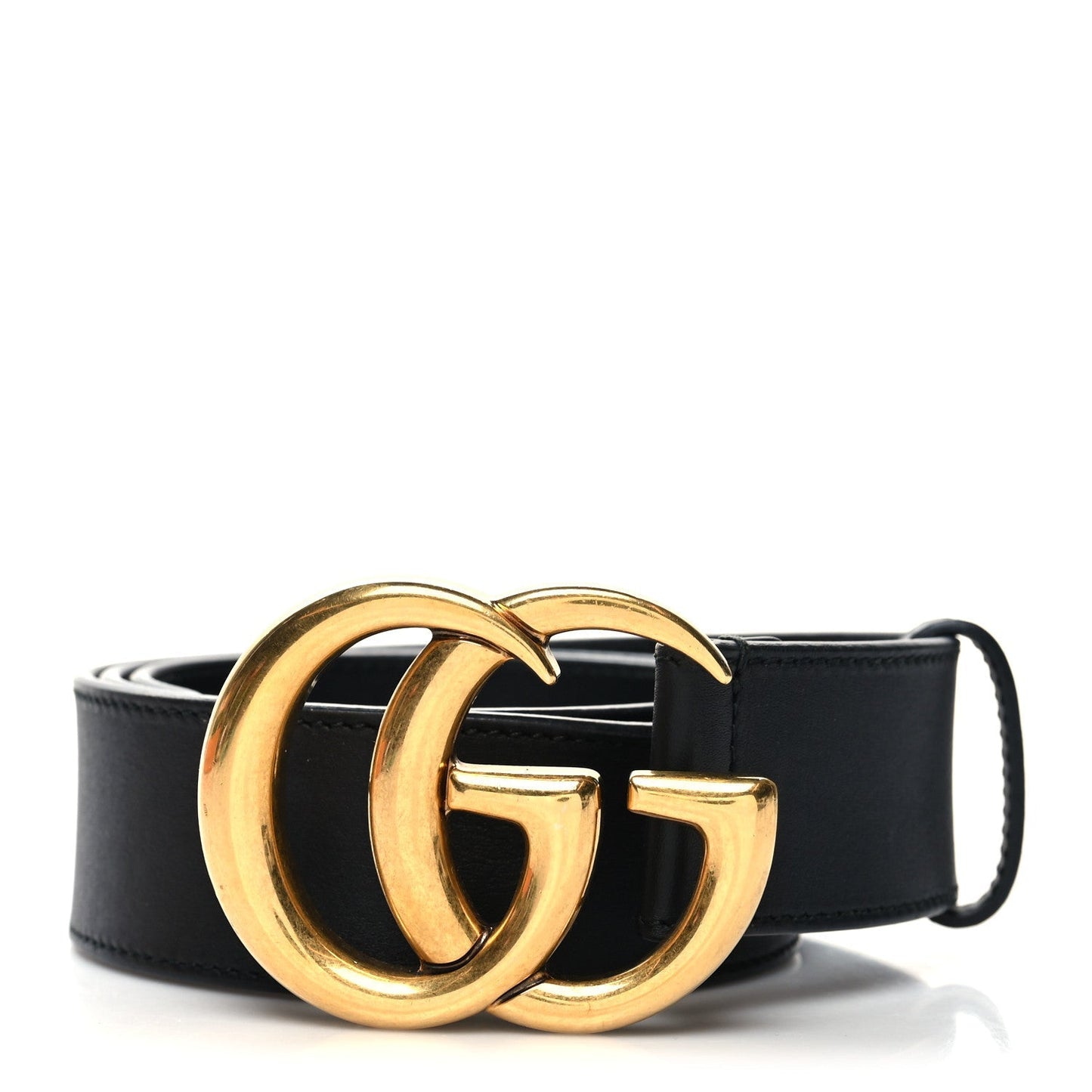 Gucci GG MARMONT DOUBLE G Leather Calfskin Belt Leather Belt