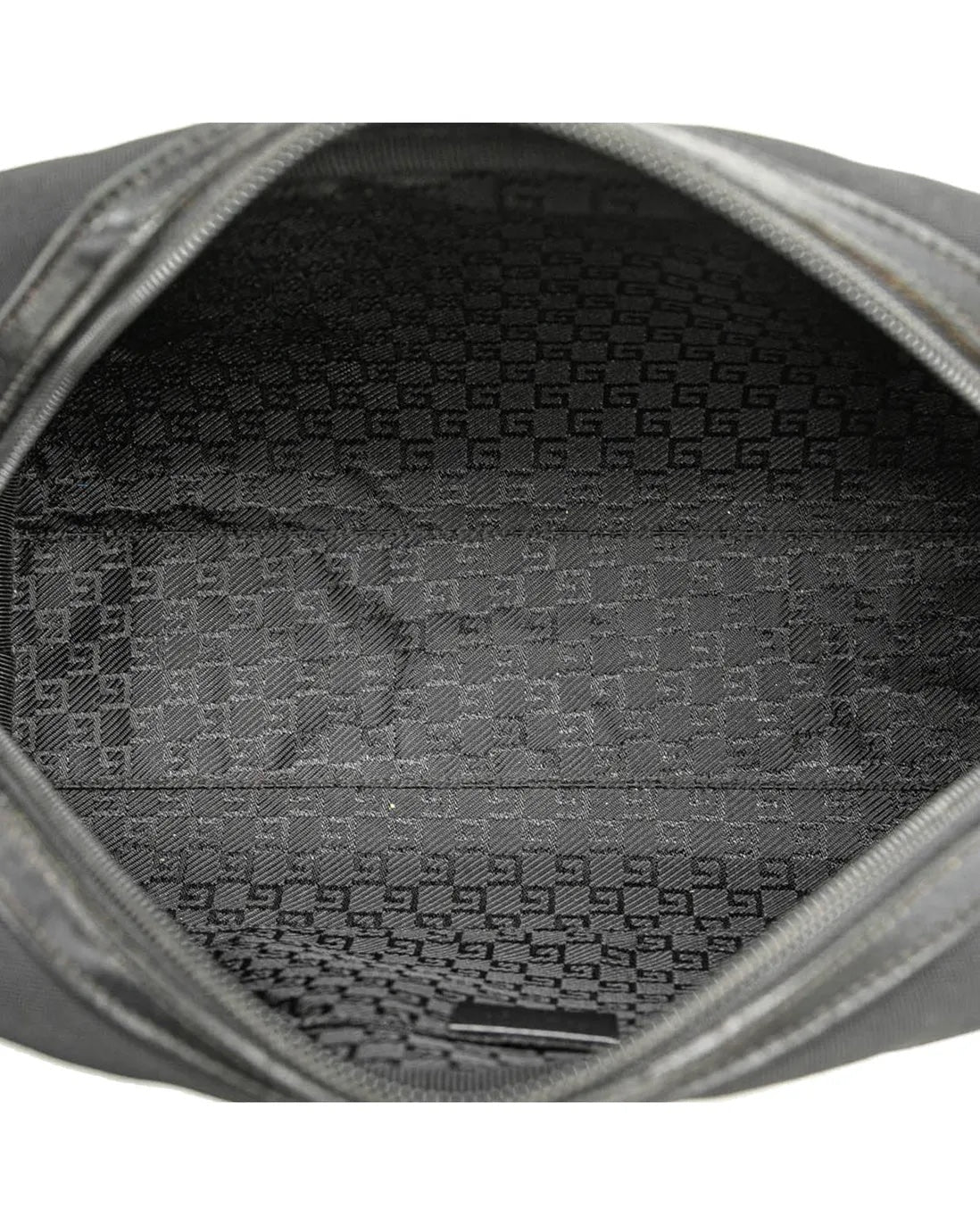 Gucci TRIM COSMETIC Leather Canvas Travel Bag