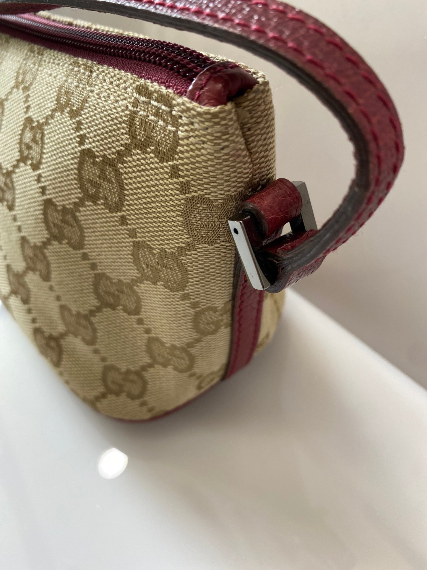 Gucci GG BOAT POCHETTE Canvas Travel Bag