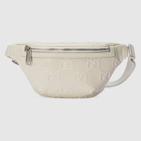 Gucci GG EMBOSSED Leather Belt