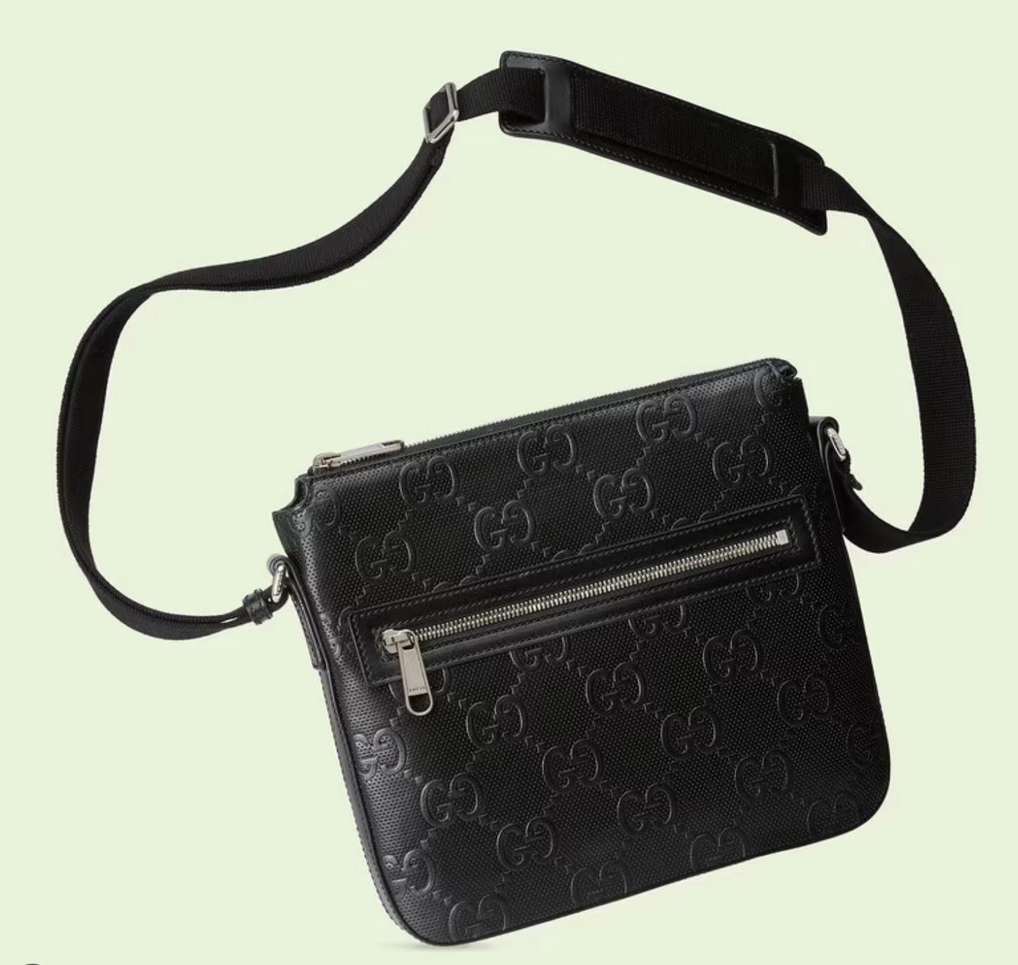 Gucci GG EMBOSSED Leather Small Travel Bag