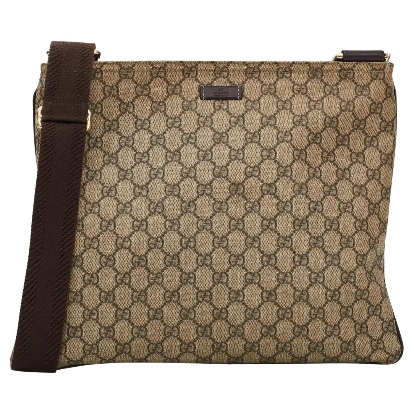 Gucci GG SUPREME Monogram Canvas Travel Bag