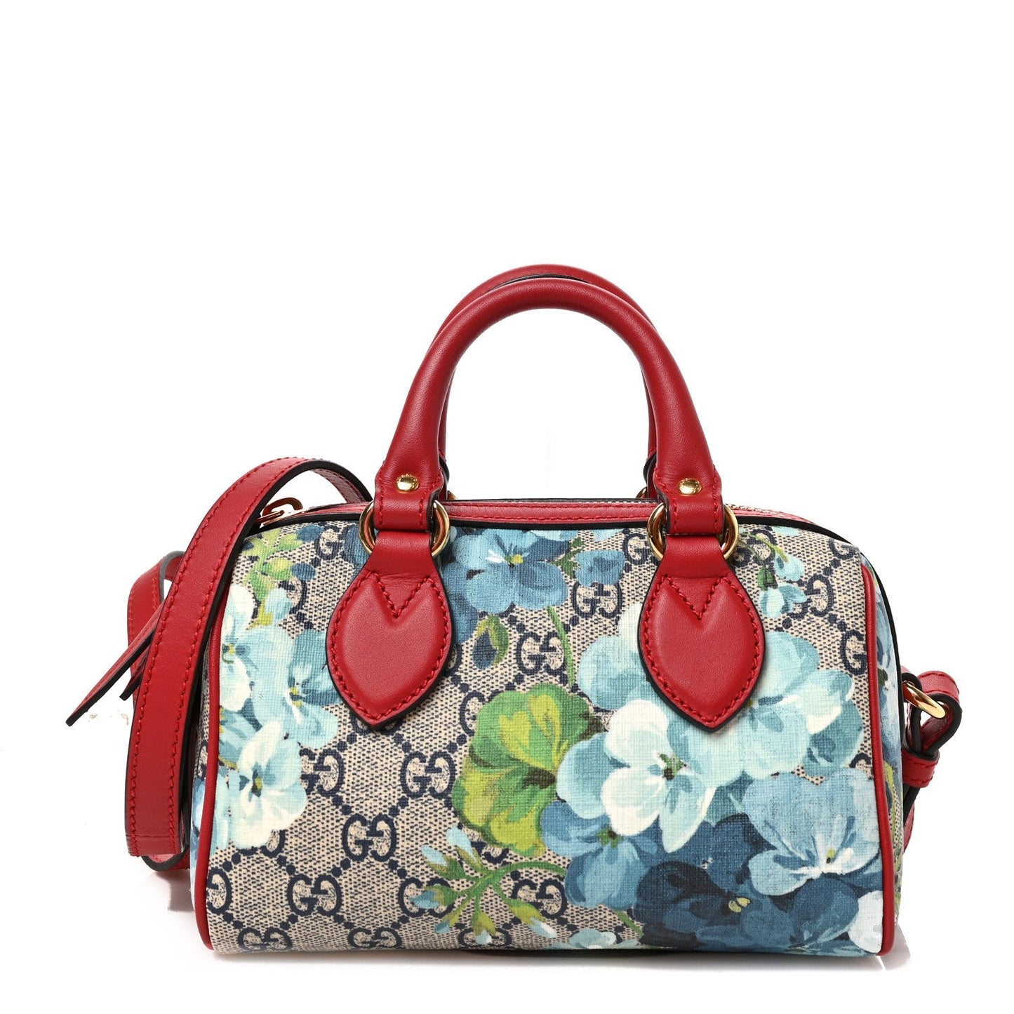 Gucci GG SUPREME BLOOMS BOSTON Monogram Mini Travel Bag