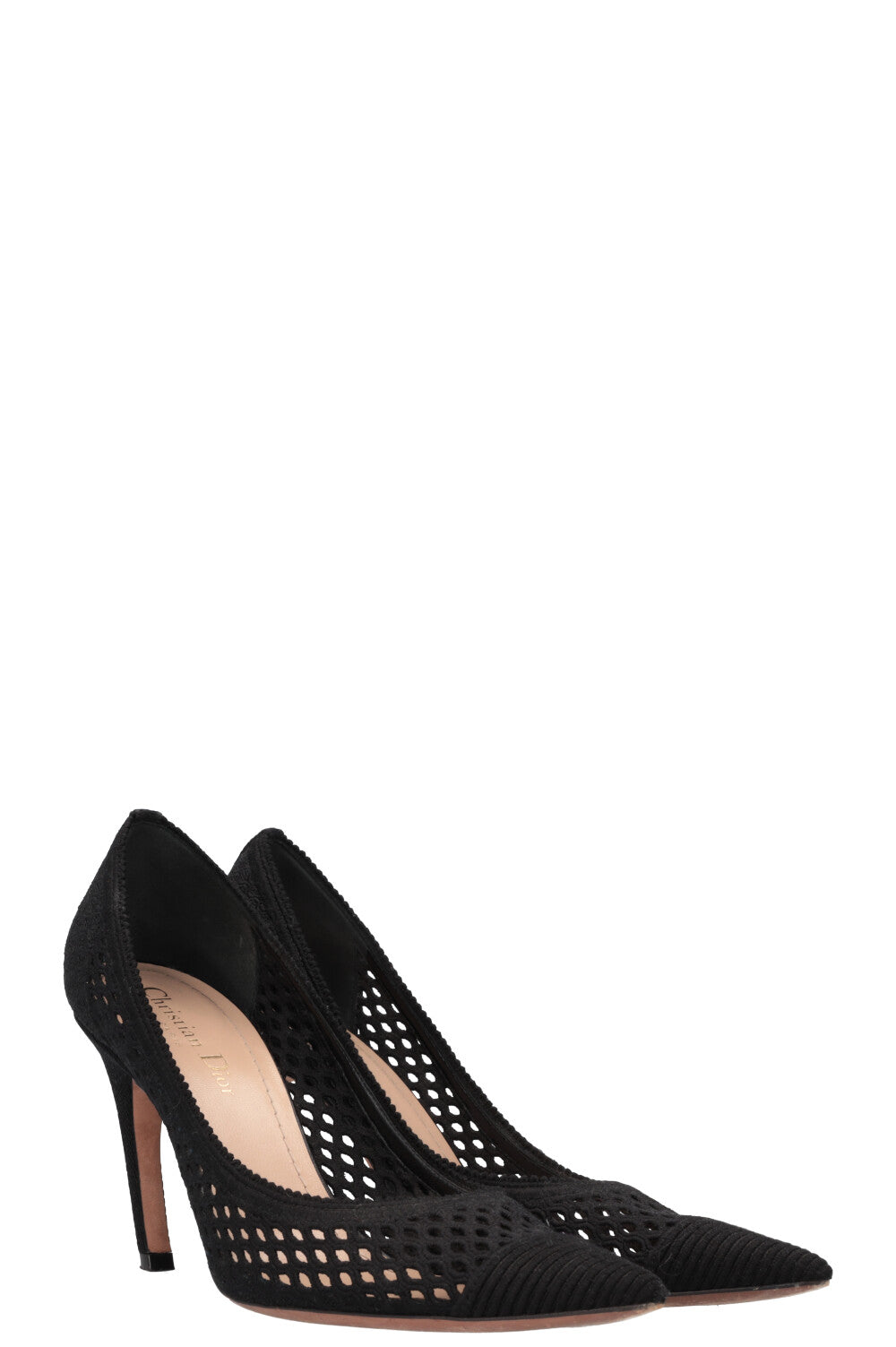 Dior Mesh Heels Black Shoes