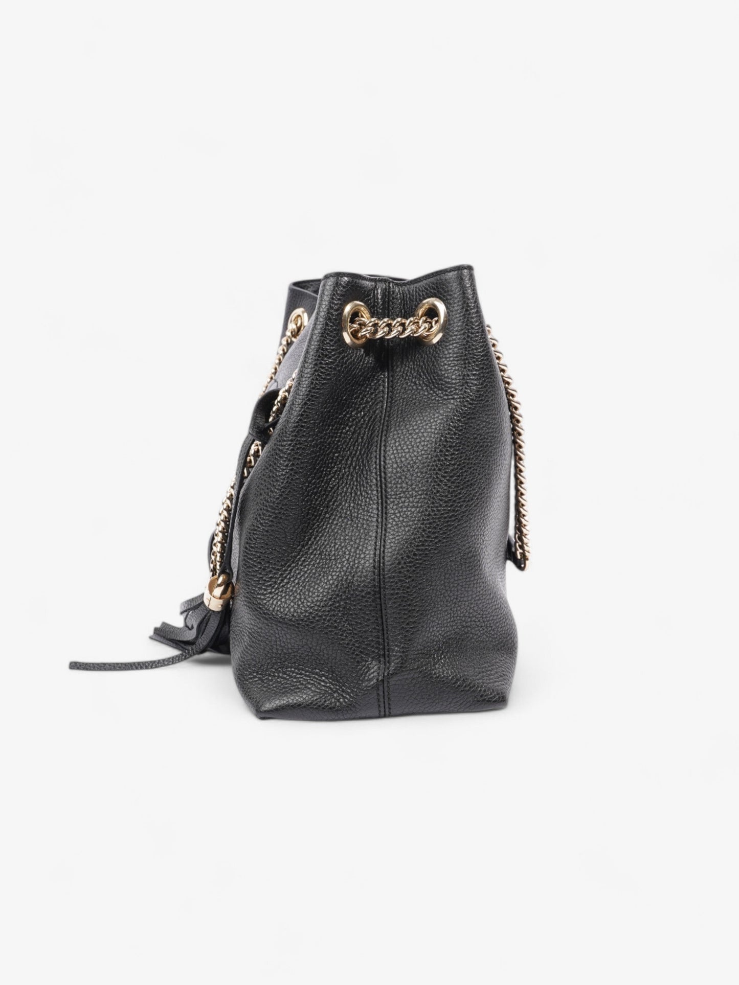 Gucci Soho Chain Tote Leather Black Shoulder Bag