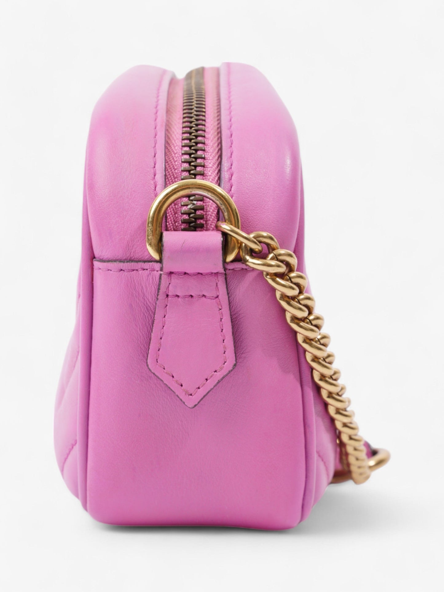 Gucci Marmont Light Purple Crossbody Bag Leather Matelasse