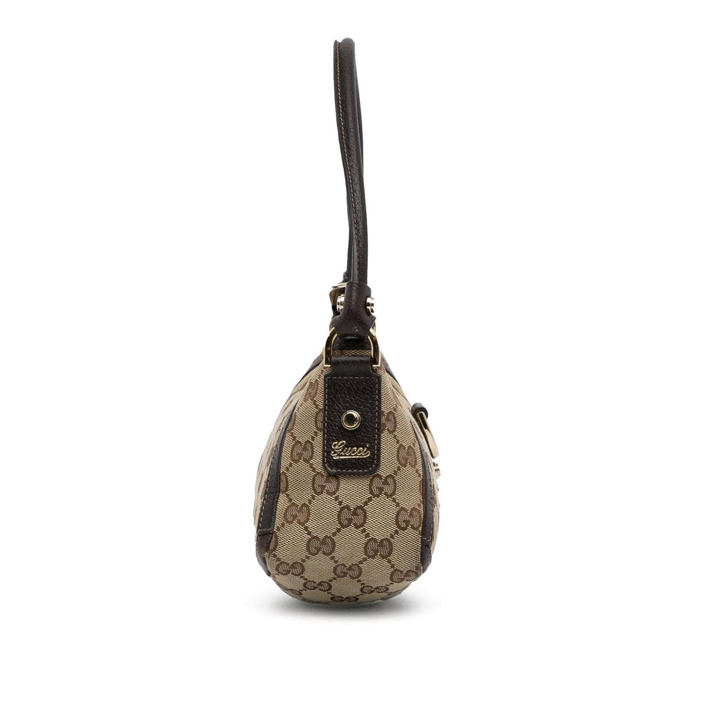 Gucci Abbey GG Baguette SHG-1o7xzY Canvas Brown Handbag