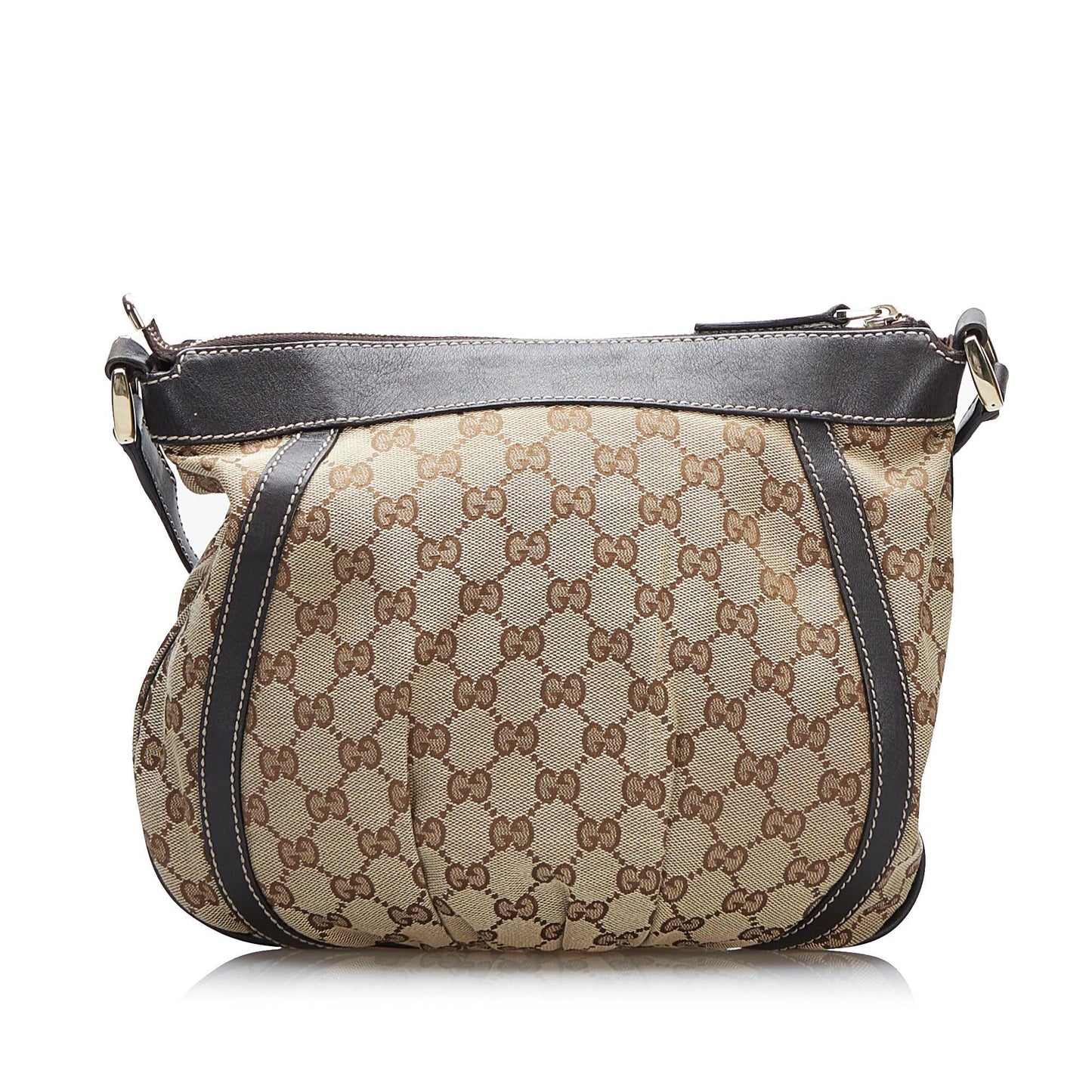Gucci Abbey GG SHG-biYosl Canvas Brown Crossbody Bag