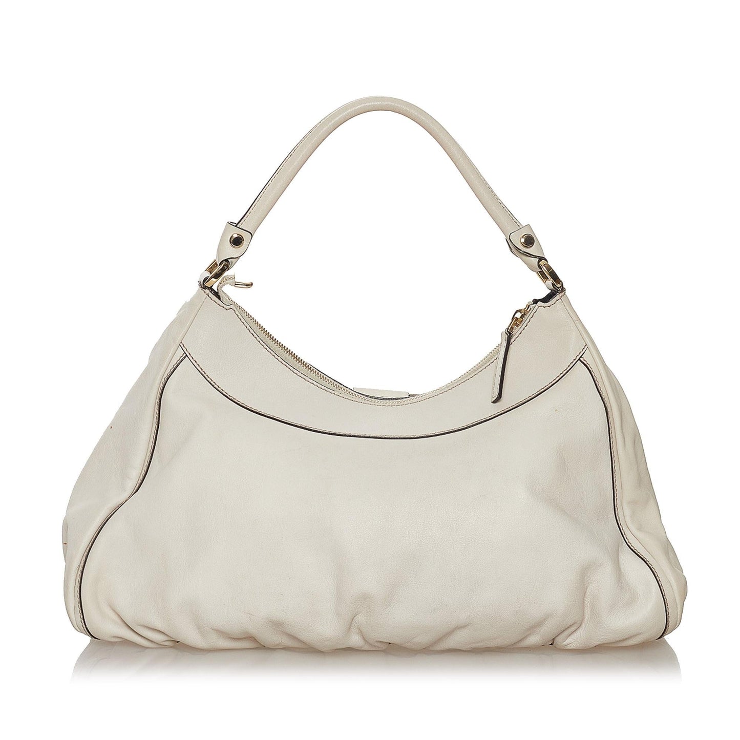 Gucci Abbey SHG Leather Calf White Shoulder Bag