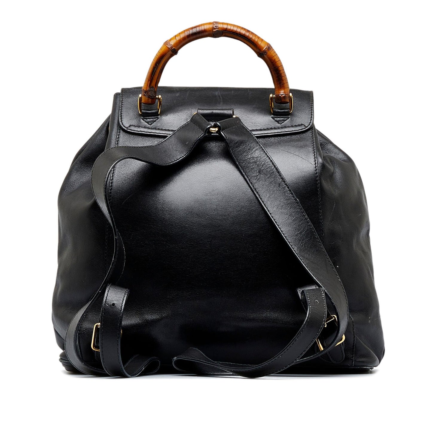 Gucci Bamboo Backpack SHG-5HUN0U Calf Black