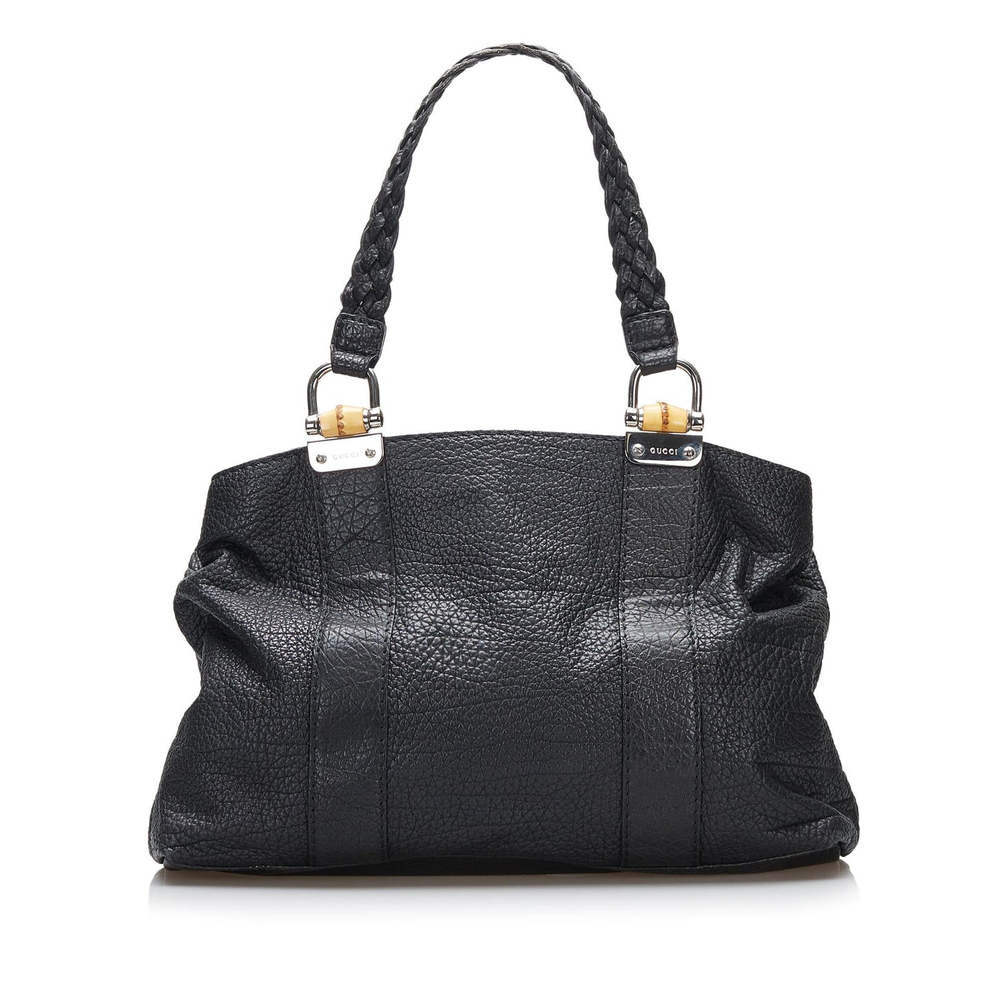 Gucci Bamboo Bar SHG-7pUjvU Calf Black Tote Bag