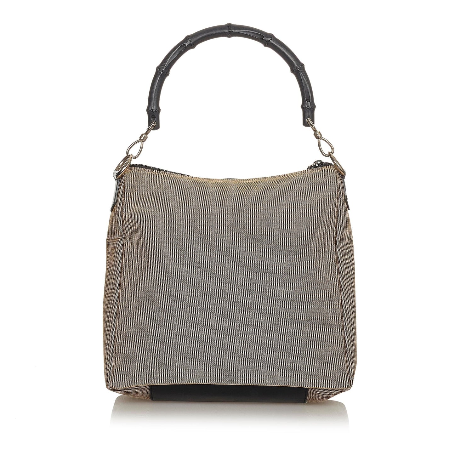Gucci Bamboo SHG-fCN2xU Canvas Brown Satchel Bag