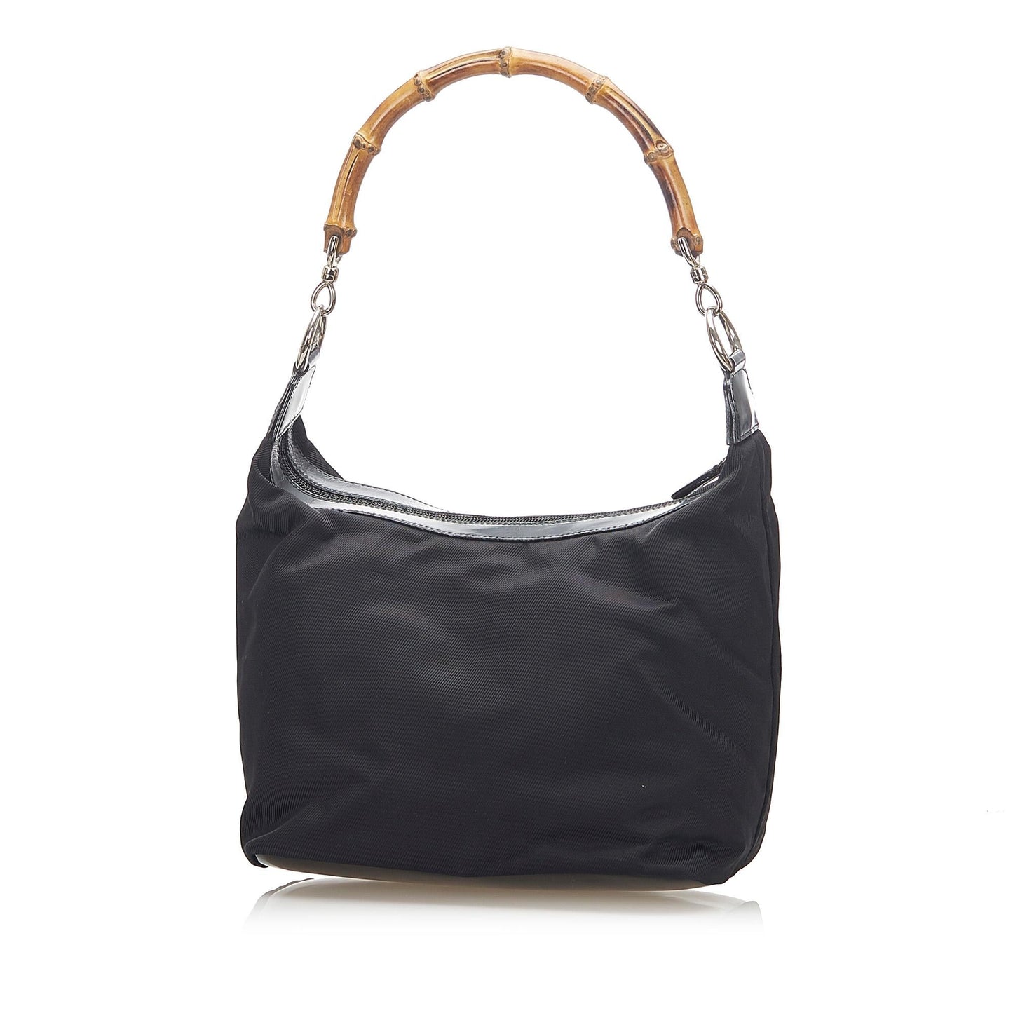 Gucci Bamboo SHG Canvas Black Shoulder Bag