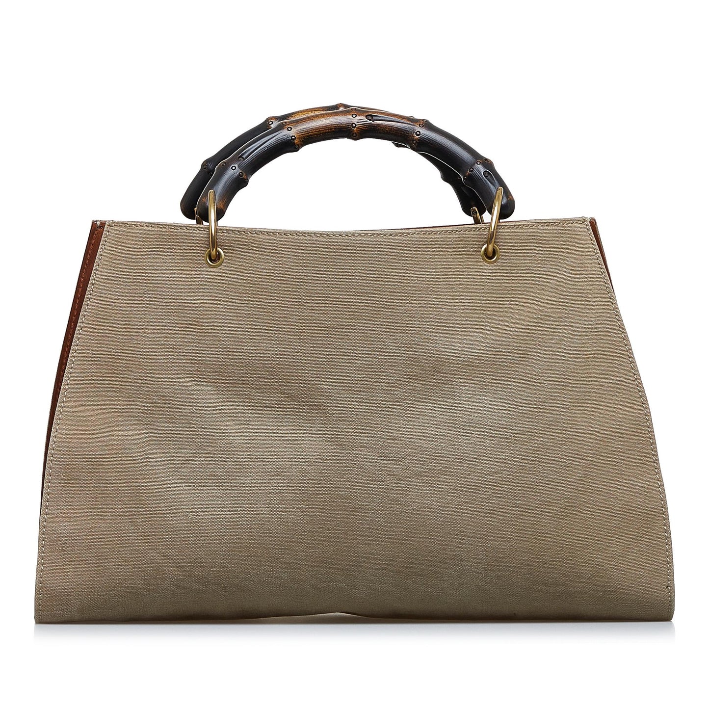 Gucci Bamboo SHG-Rl4F7t Canvas Brown Tote Bag