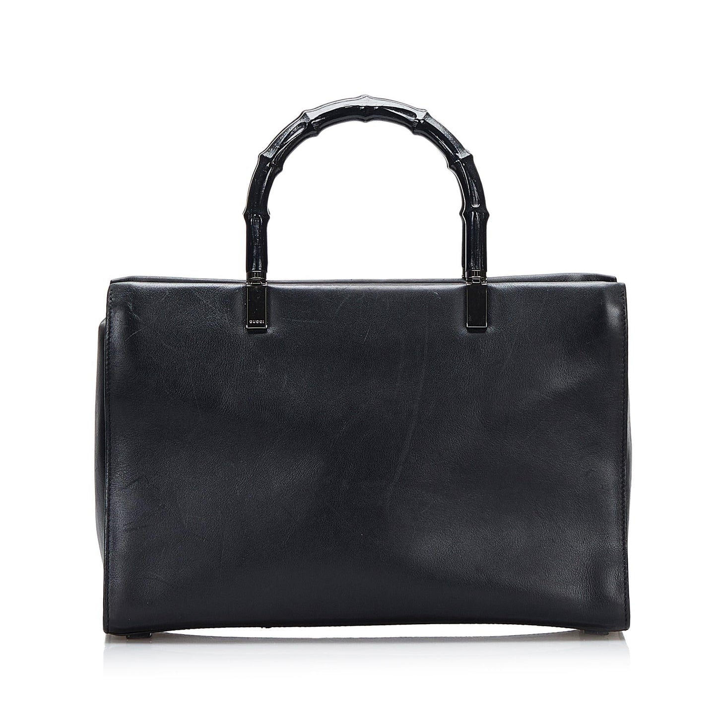 Gucci Bamboo SHG-EJQgIQ Calf Black Satchel Bag