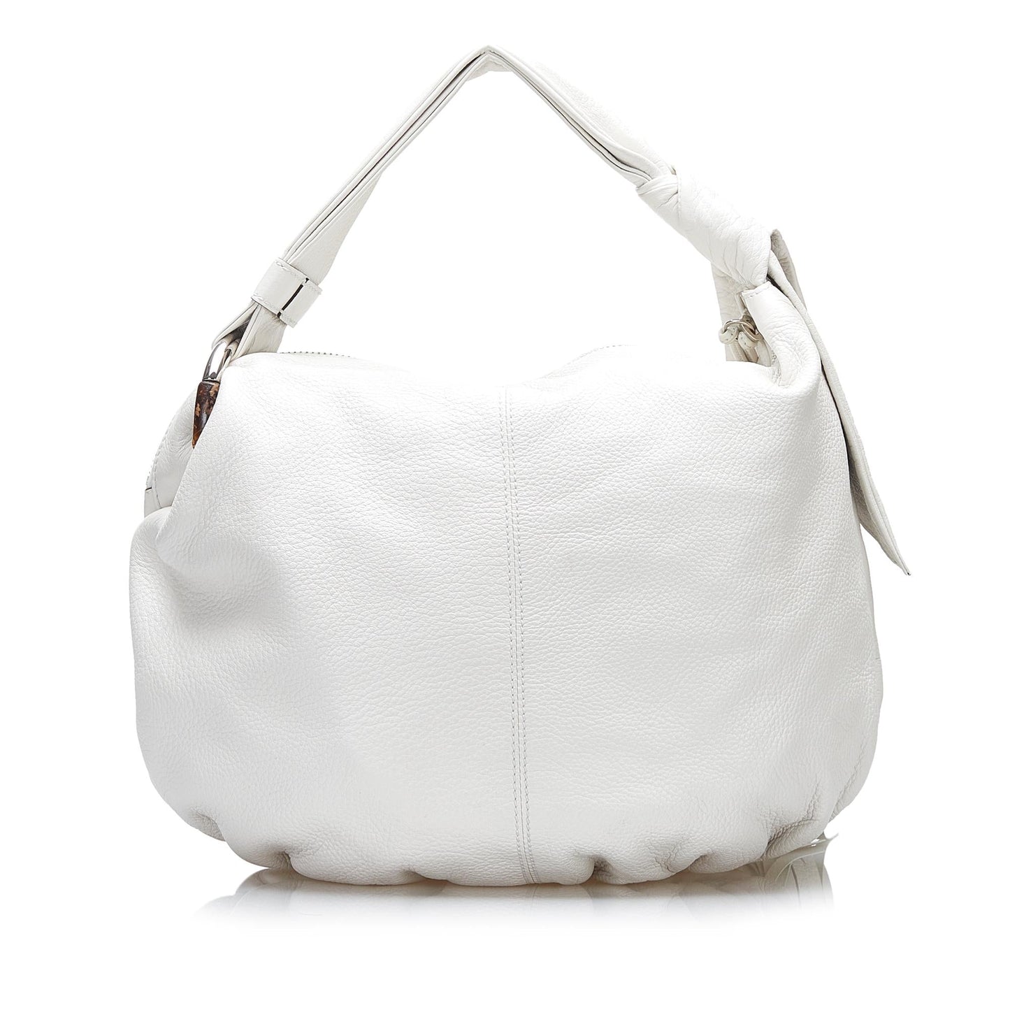Gucci Bamboo Jungle SHG-TWuBIp Calf White Shoulder Bag