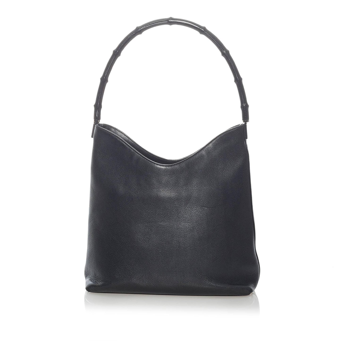 Gucci Bamboo SHG Leather Calf Black Shoulder Bag
