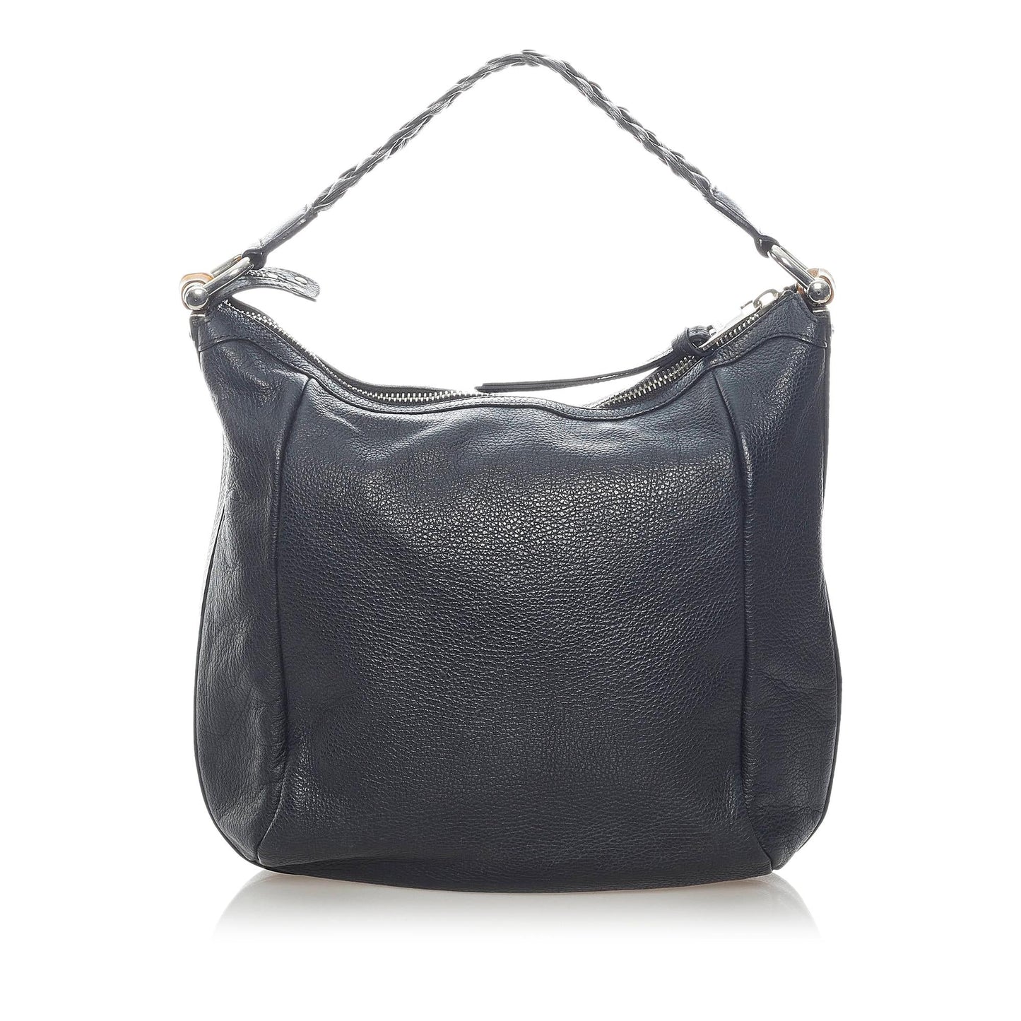 Gucci Bamboo SHG Leather Calf Black Tote Bag