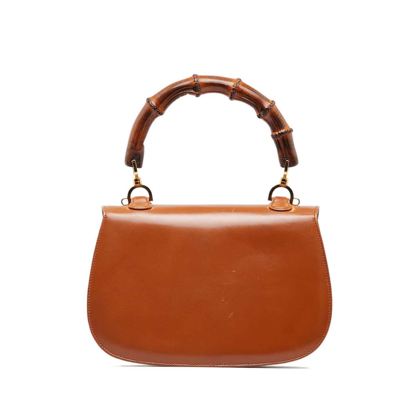 Gucci Bamboo Night SHG-MgnzPJ Calf Brown Satchel Bag
