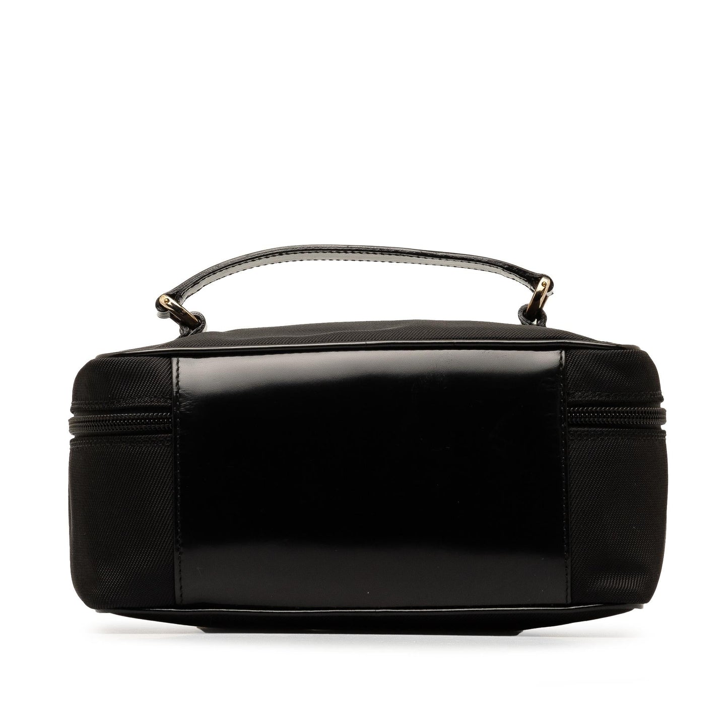 Gucci Bamboo Vanity SHG-aw2n12 Nylon Calf Black Handbag