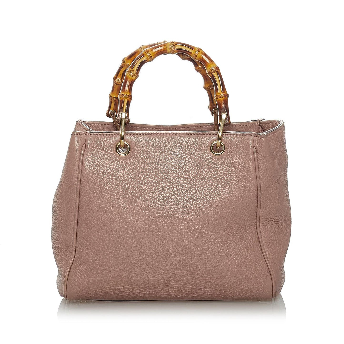 Gucci Bamboo Shopper SHG Leather Calf Brown Satchel Bag 6
