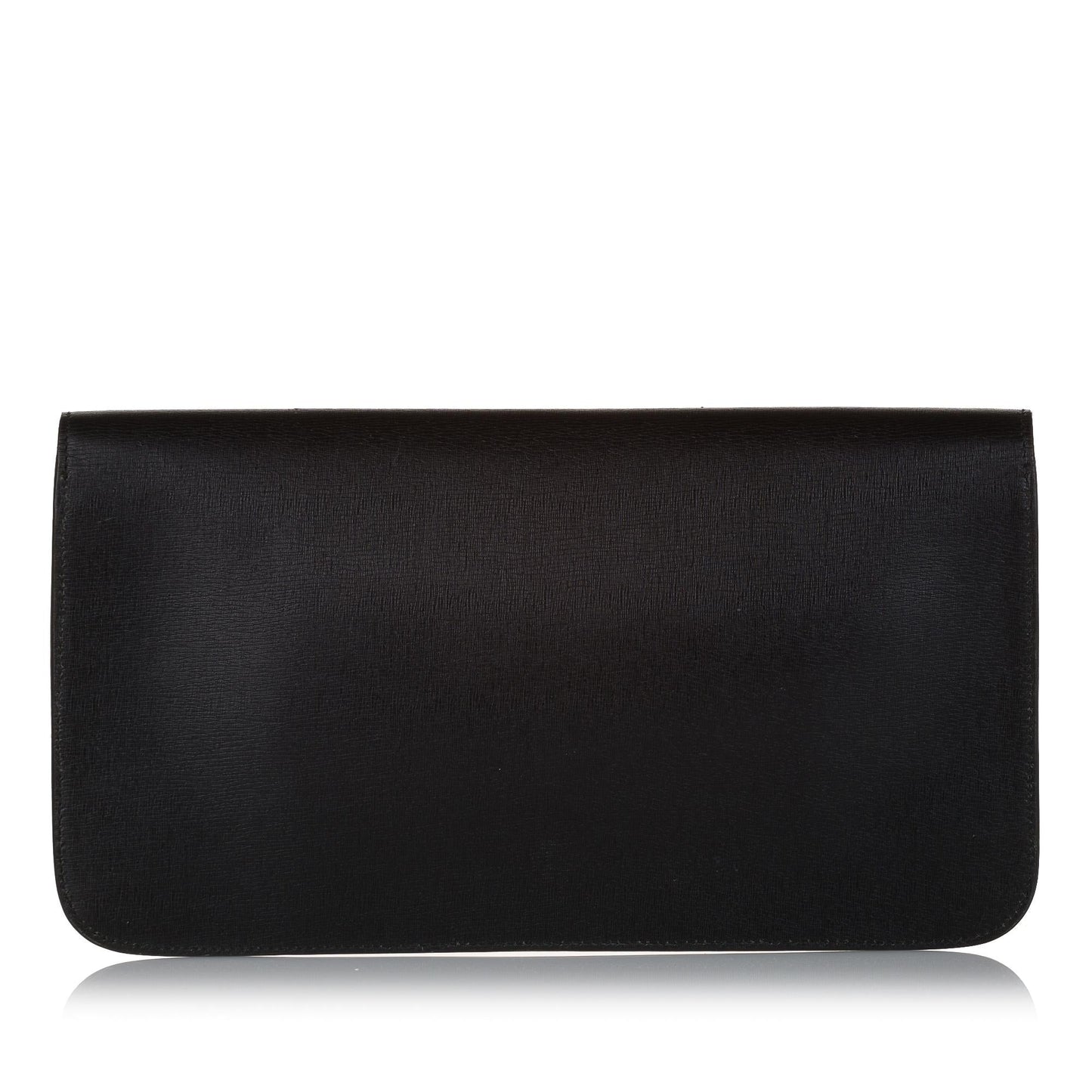 Gucci Bright Bit SHG Leather Calf Black Clutch Bag
