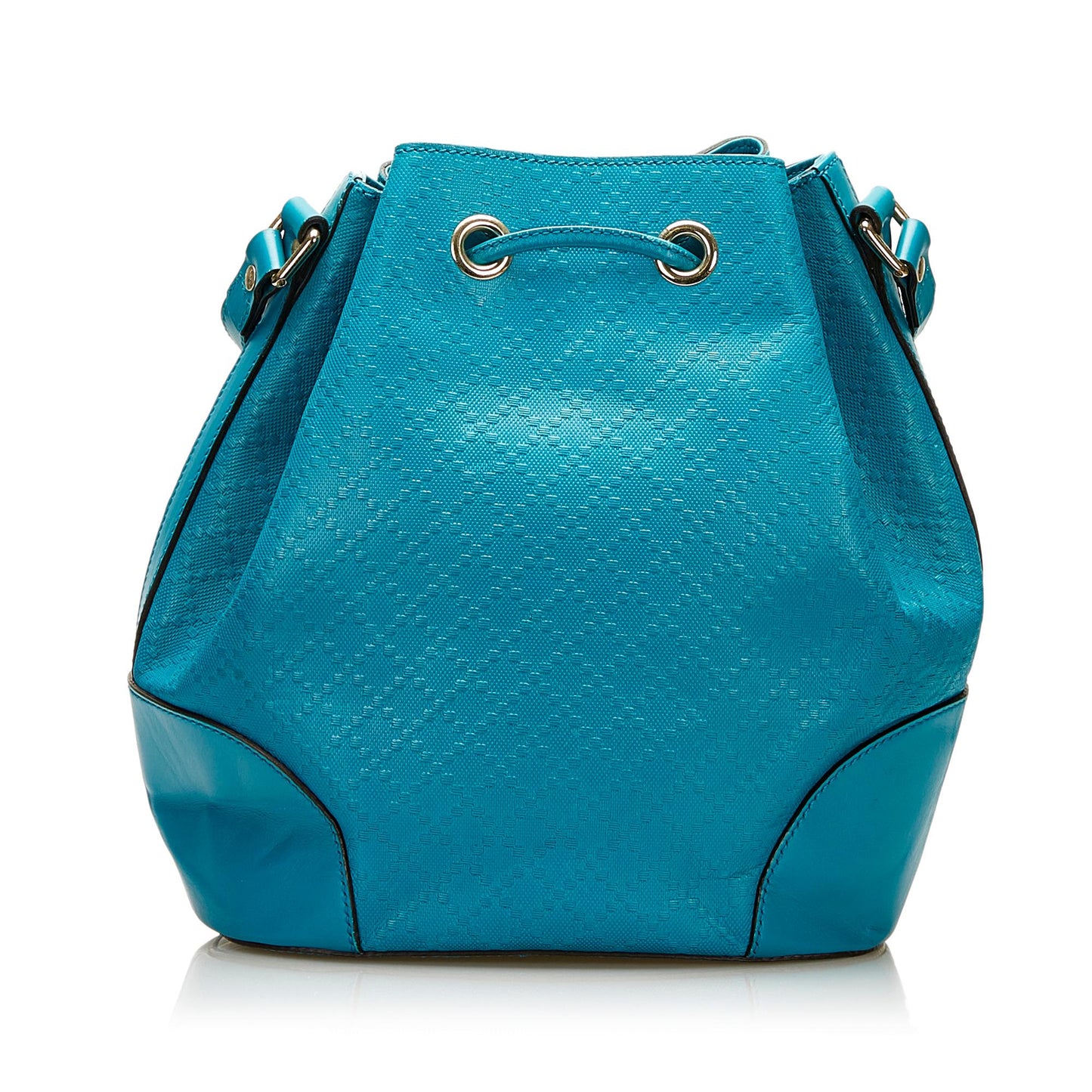 Gucci Bright Diamante SHG Calf Blue Bucket Shoulder Bag