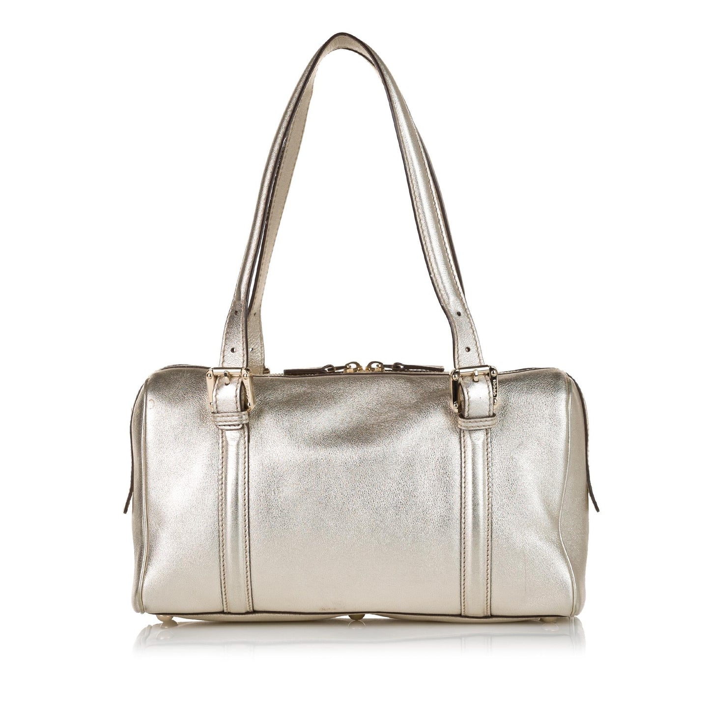 Gucci Britt Boston SHG Leather Calf Gold Satchel Bag