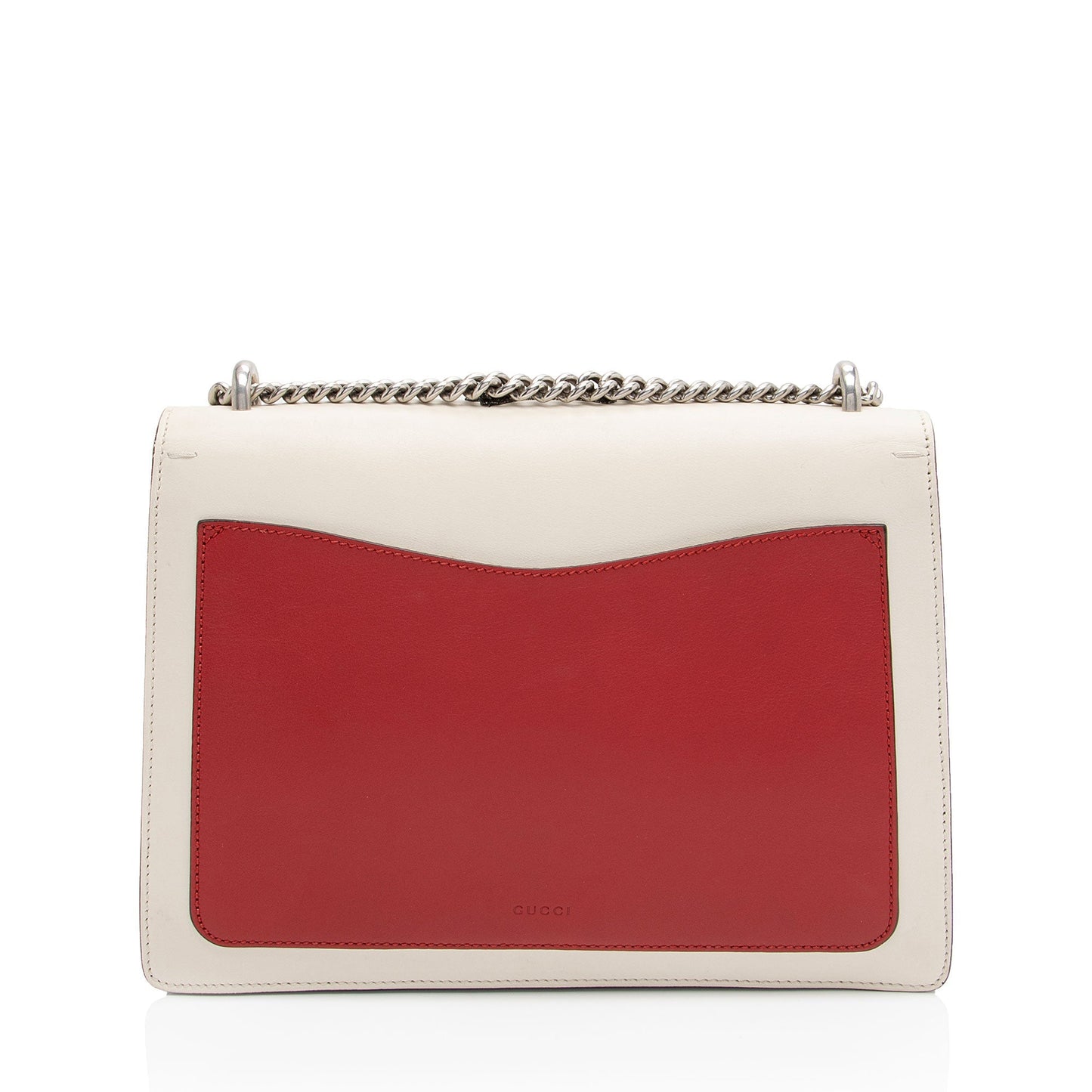 Gucci Embroidered Dionysus Bee Leather Calf Calfskin White Shoulder Bag