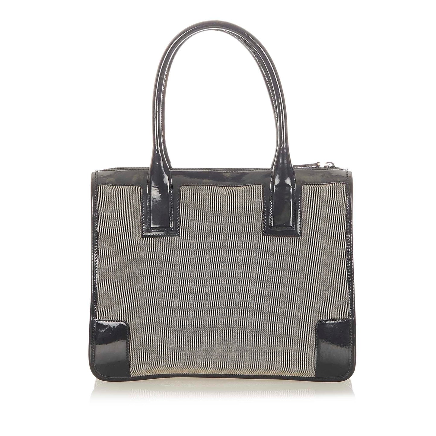 Gucci SHG Canvas Black Brown Satchel Bag
