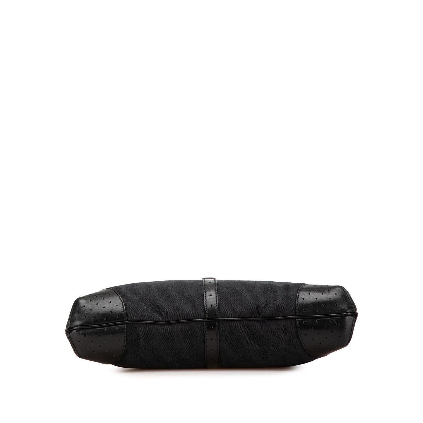 Gucci Reins Canvas Calf Black Shoulder Bag