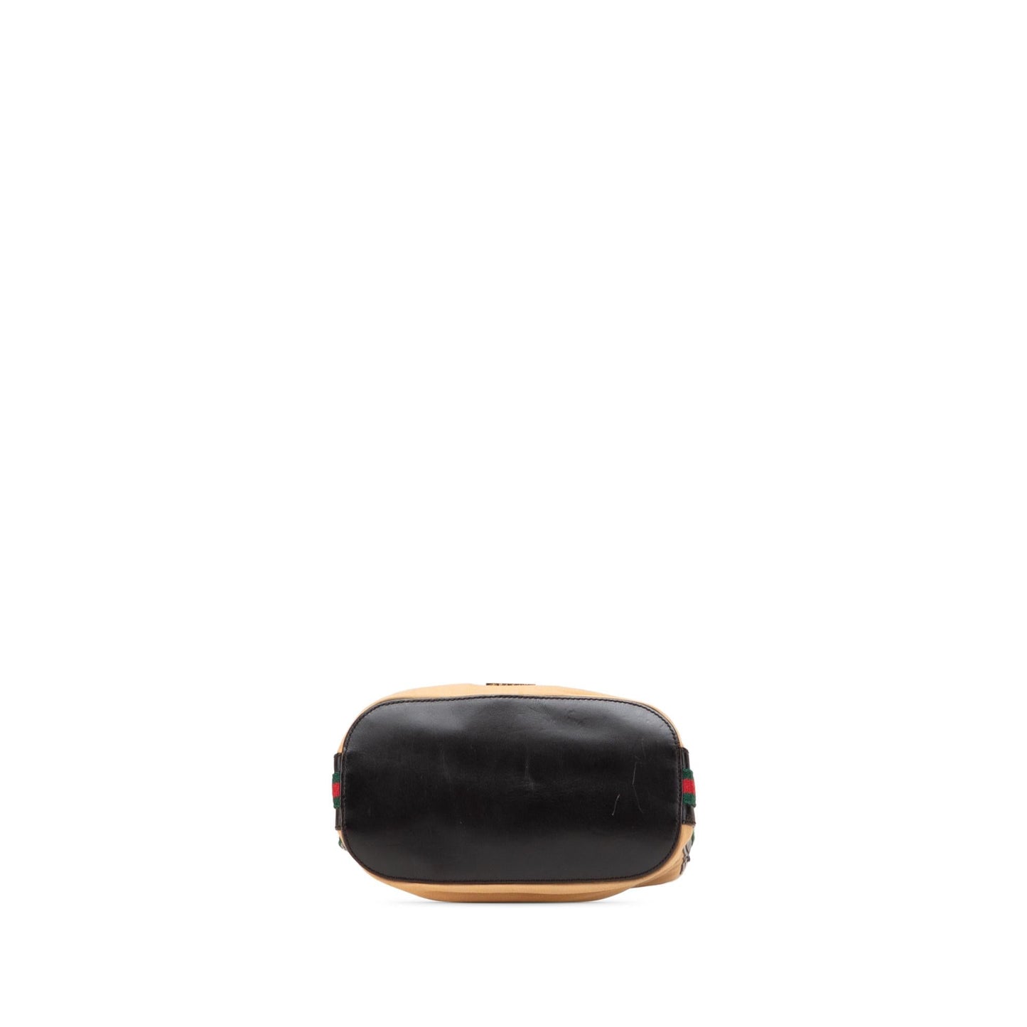 Gucci Web Canvas Calf Brown Shoulder Bag