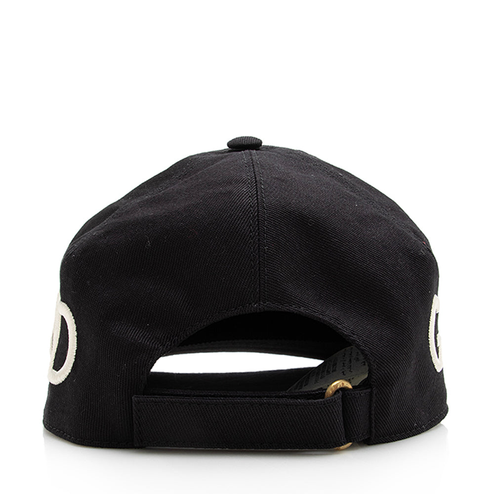 Gucci Cotton Loved Baseball Hat - Black Handbag