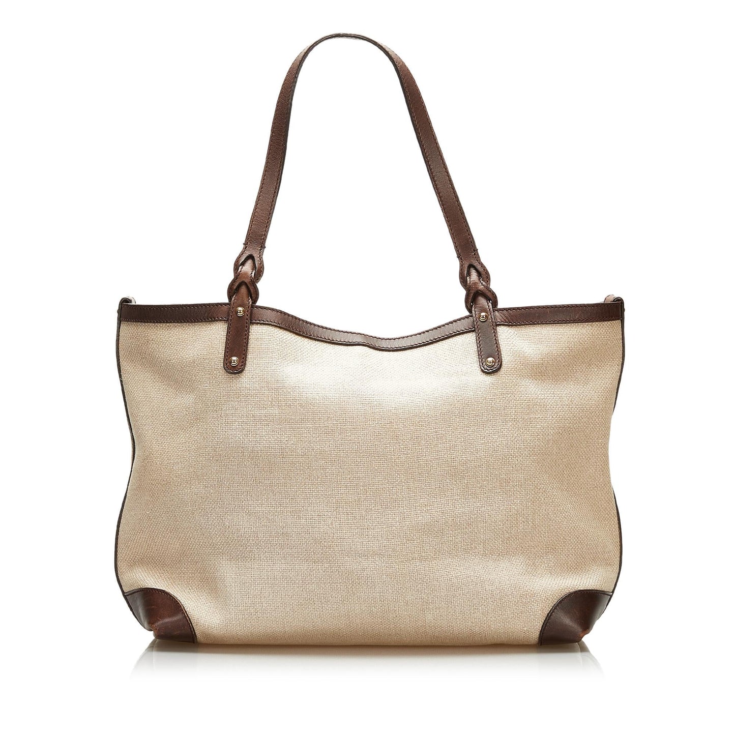 Gucci Craft SHG Canvas Brown Logo Tote Bag