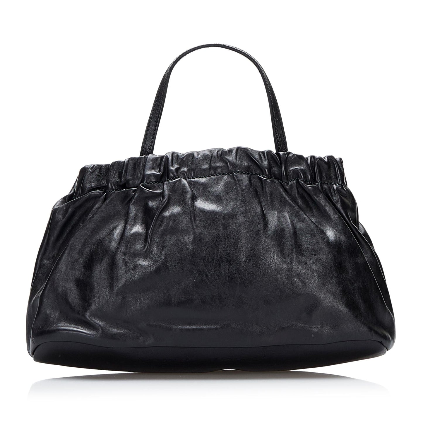 Gucci Crest SHG-DBg8kN Calf Black Satchel Bag