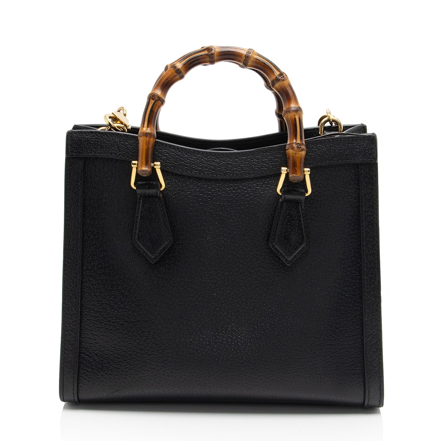 Gucci Cuir Diana Leather Black Small Tote Bag