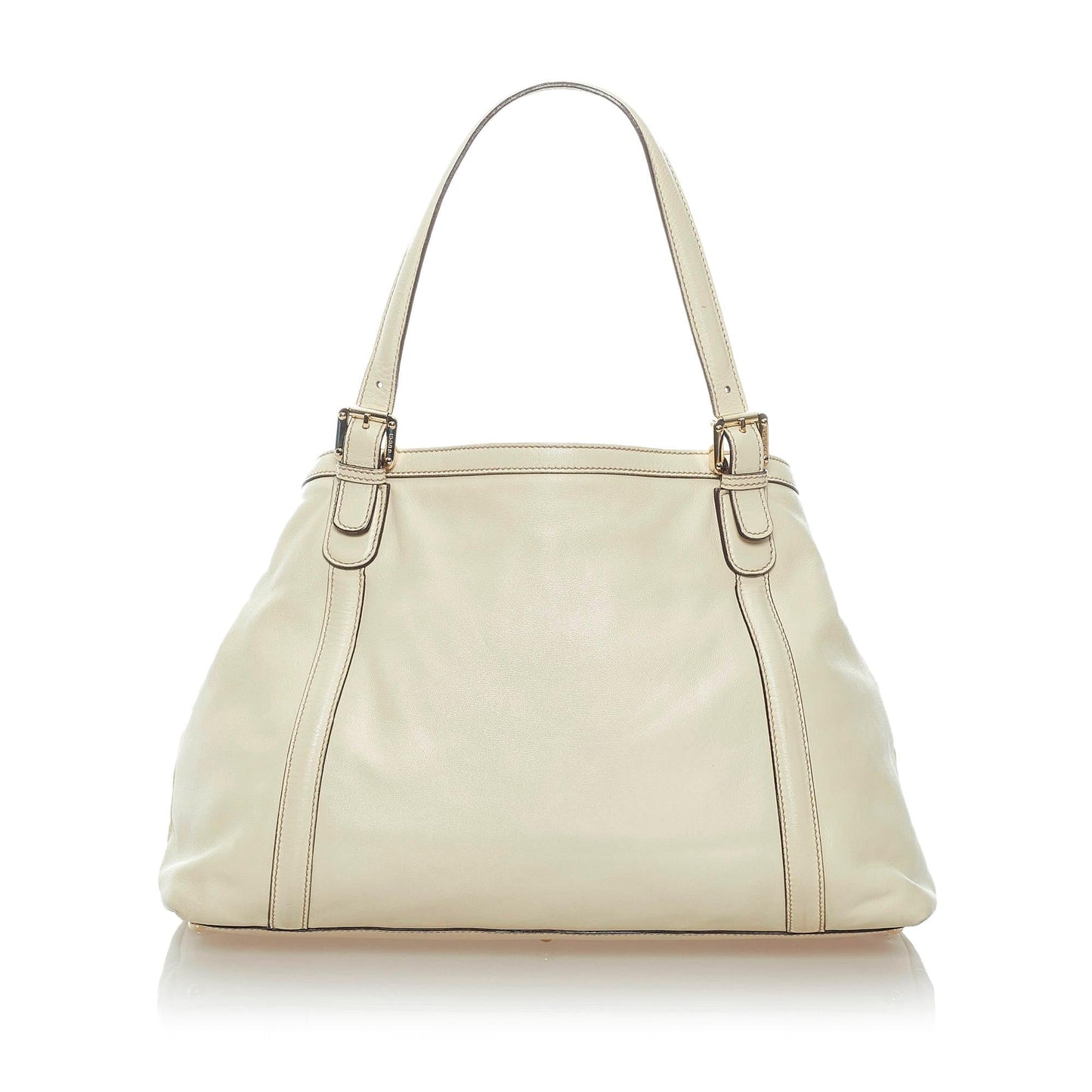 Gucci Dialux Britt SHG Calf White Tote Bag