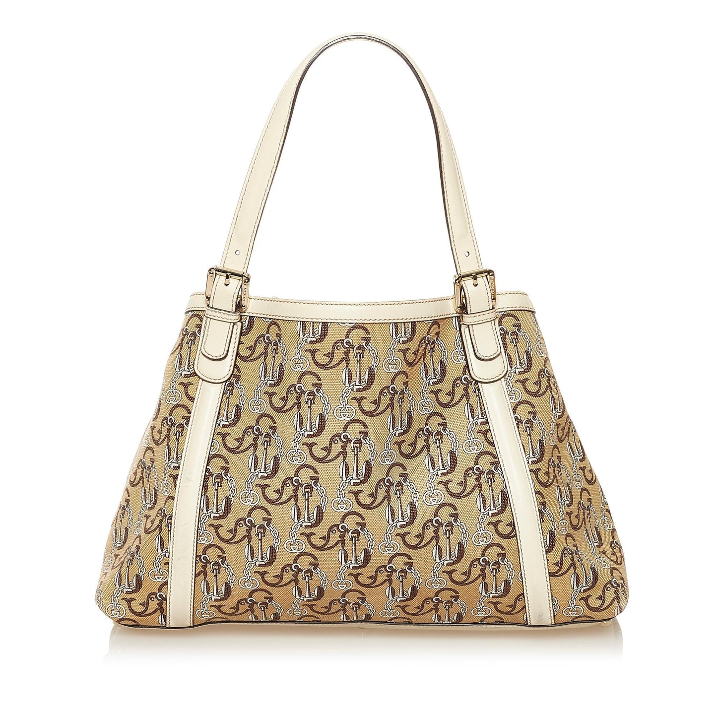 Gucci Dialux Britt SHG Canvas Brown Tote Bag
