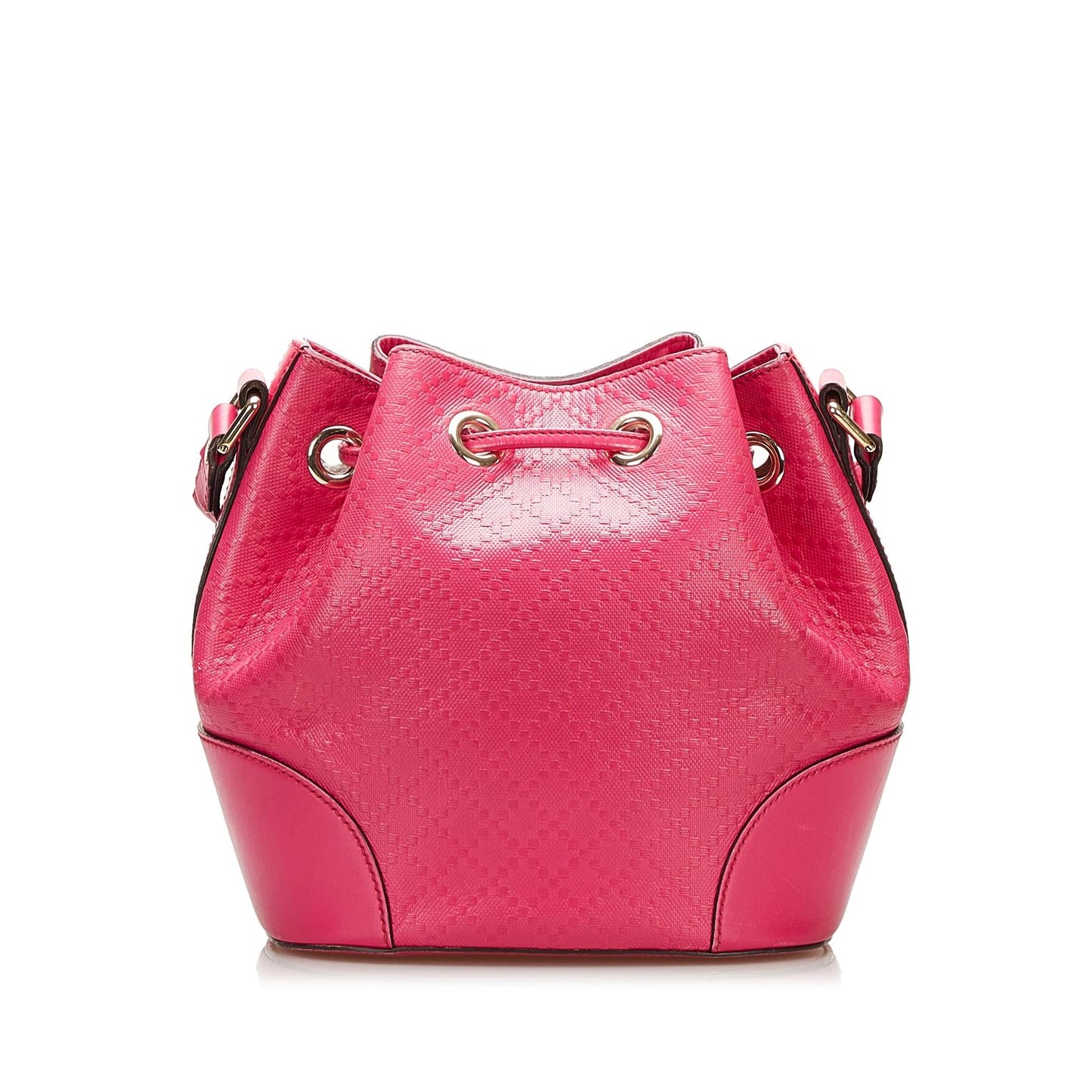 Gucci Diamante Bright SHG Calf Pink Bucket Shoulder Bag