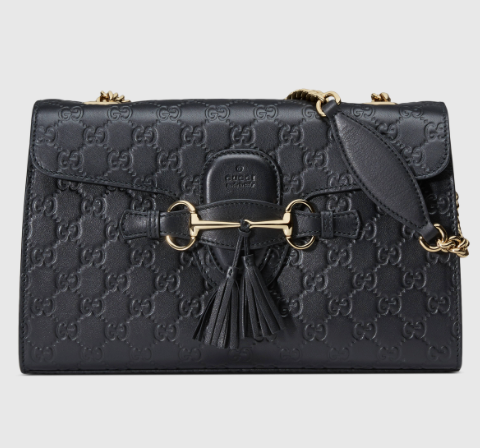 Gucci EMILY Leather Shoulder Bag